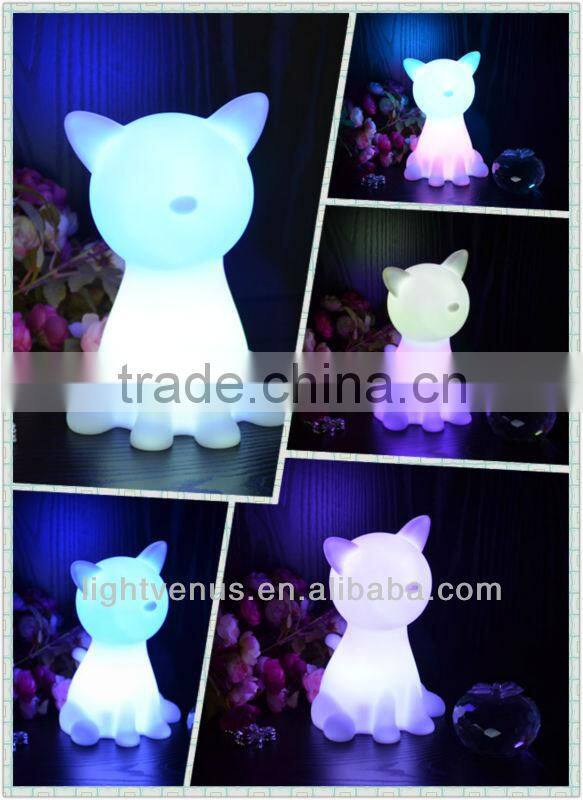 3D Cute Appearance led desk light with Rainbow Color Changing