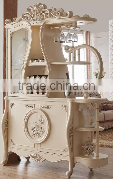 New design solid wood living room decorative wine cabinet