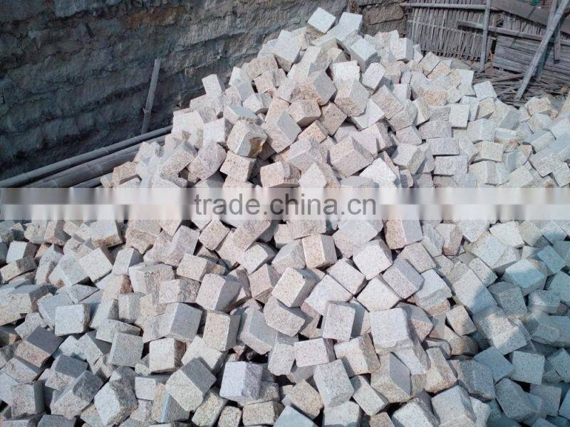 China small granite block cobble stone in paving stone