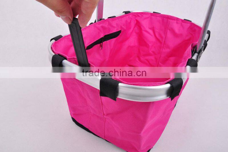 Shopping basket collapsible