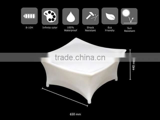 White Plastic Ottoman for Nightclub LGL61-9521