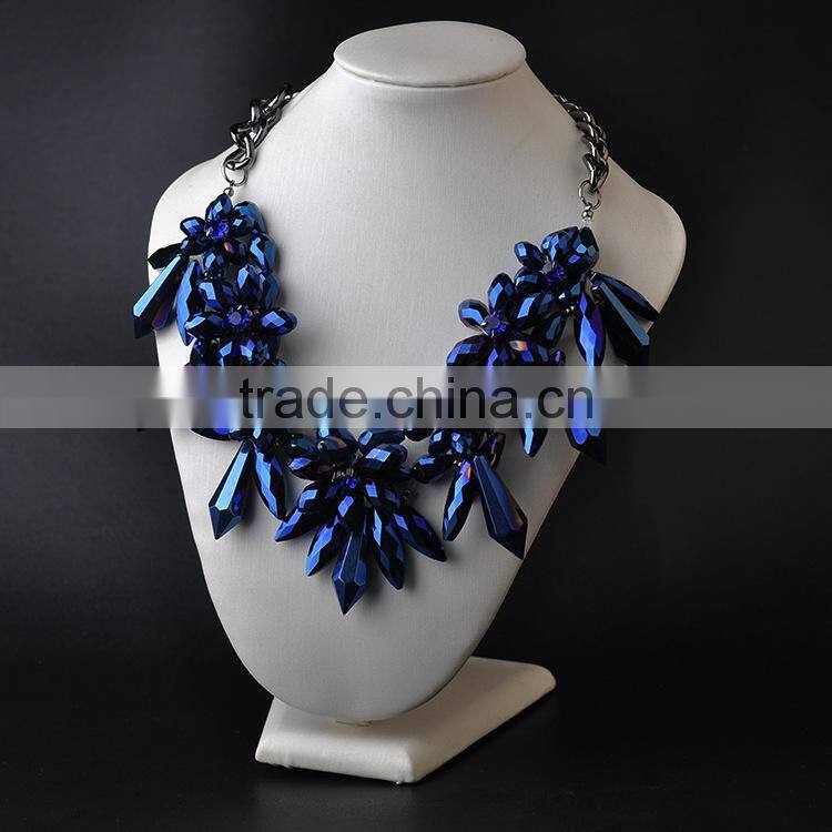 Handmade new design women fashion alloy jewelry necklace