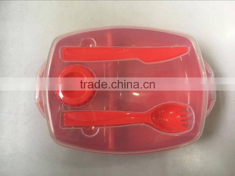 Promotional Gifts Rectangle Lunch box with lock,Plastic Container With Lid