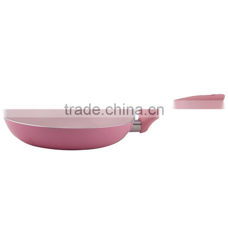 Healthy hot sales high quality pink aluminum pots and pans & kitchen ware