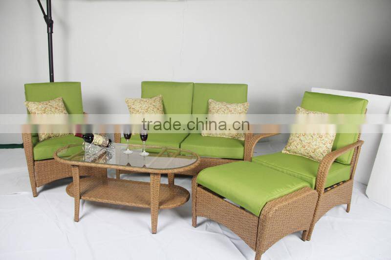 Hot sales Steel Frame Rattan Garden sofa
