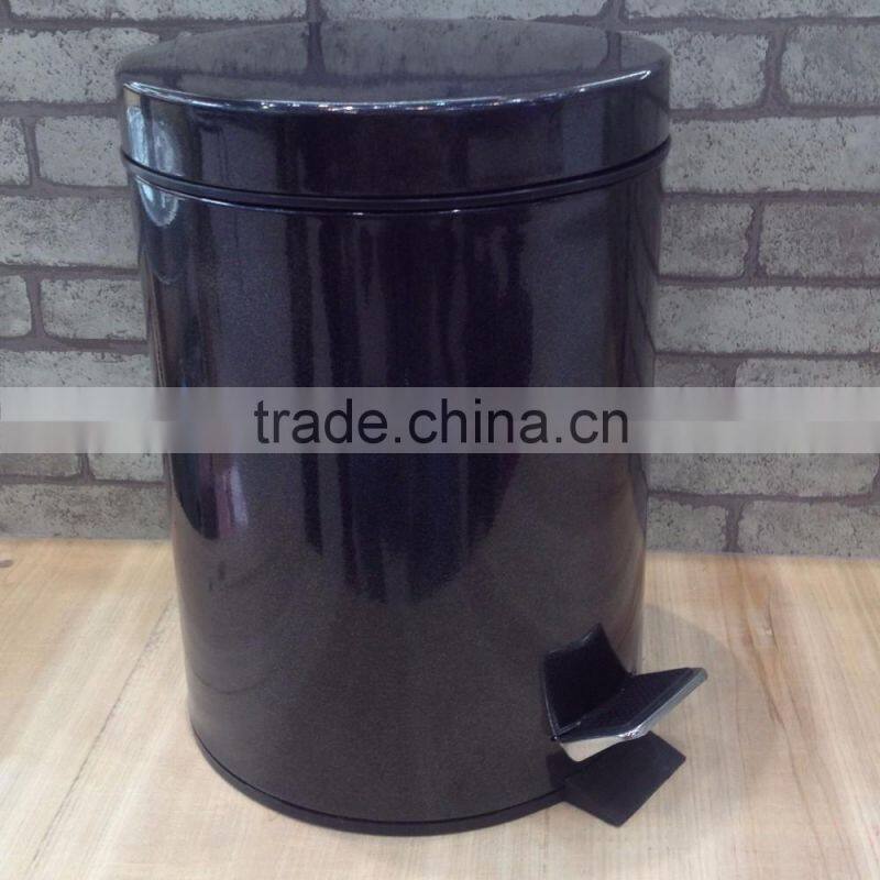 2016 Houseware large metal garbage bin trash can dust bin
