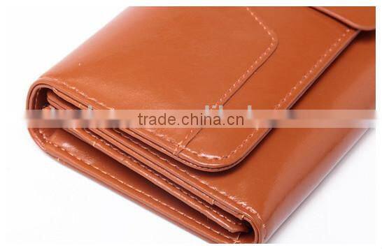 Genuine cowhide leather women wallet