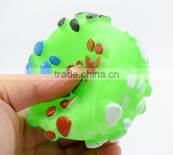 ringing paw prints pet dog toys vinyl ball