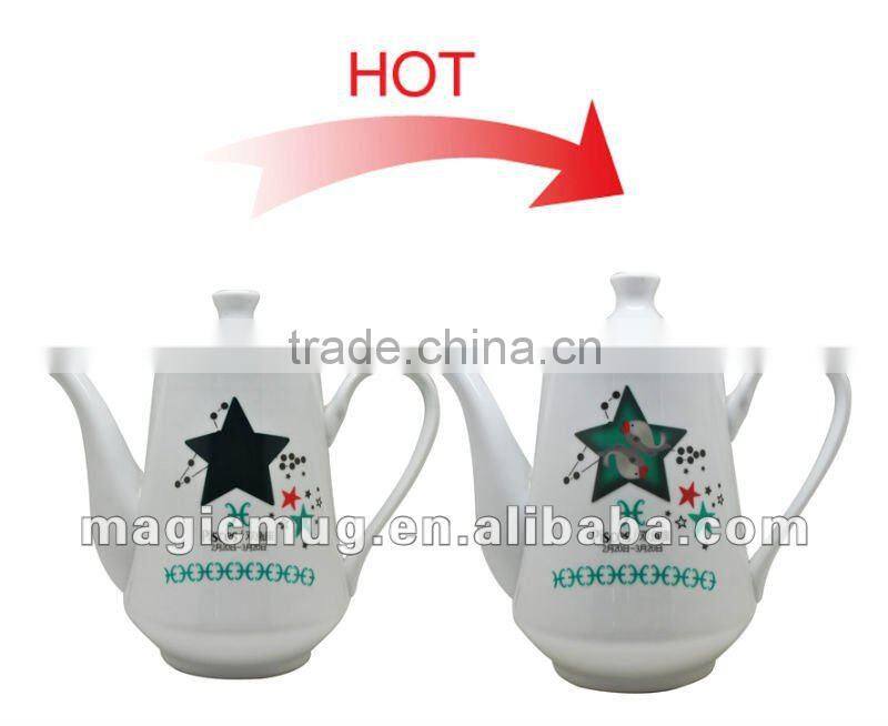 new brand color changing magic heat sensitive teapot
