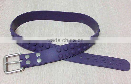 2016 colorful silicone fashion belt for sports