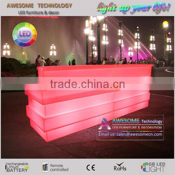 New style popular hot led furniture / glow led bar table