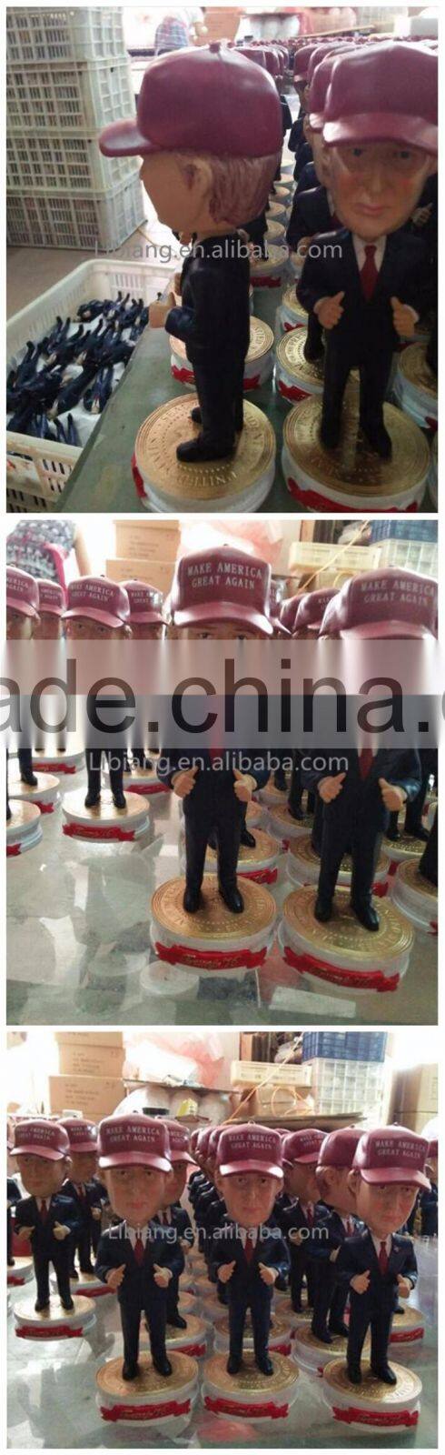 Custom made cheap funny donald trump bobble head doll