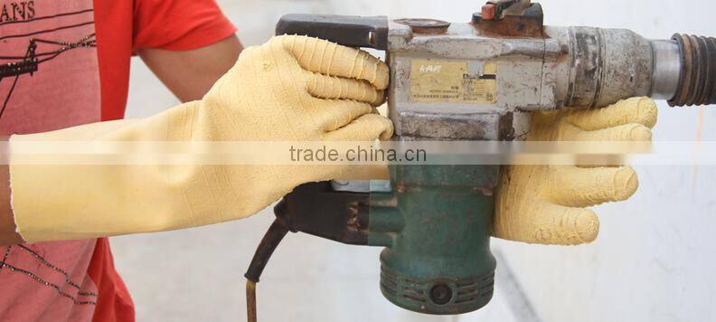 elbow yellow latex Hand Protection Gloves