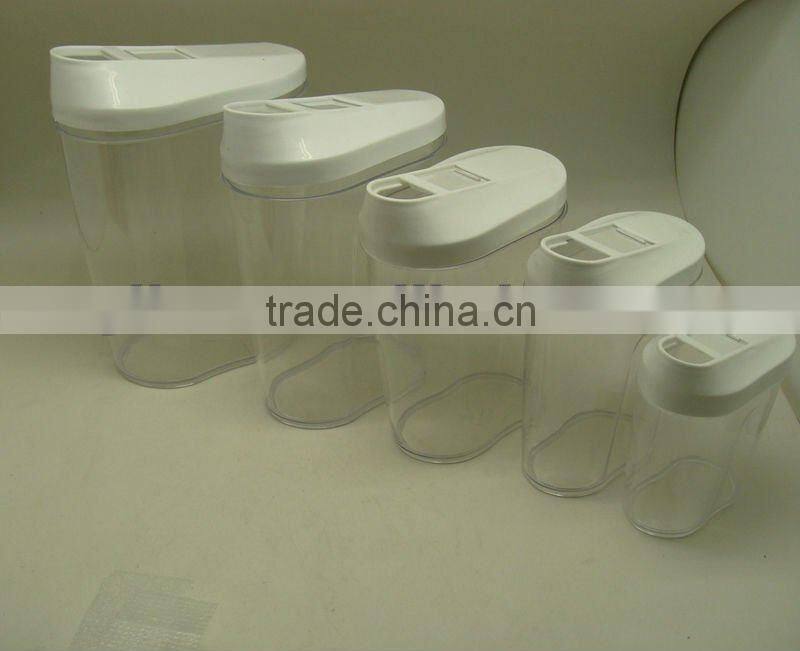 Set of 5 Plastic Cereal Storage Container Set