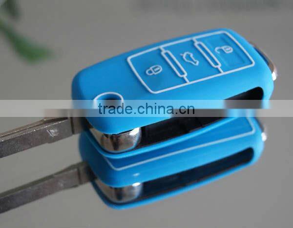 2016 Wholesale silicone car key covers for Volkswagen 3 buttons