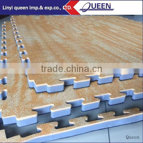 EVA Wooden pattern Mat /wood grain mat for promotion