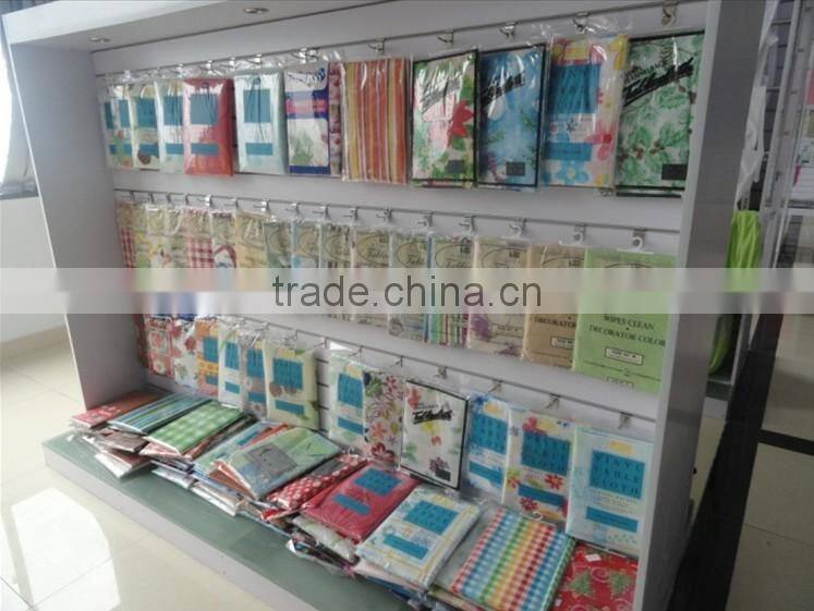 big sale !!!2015 new classic flannel/PVC/PE table cloth with good quality for home/hotel