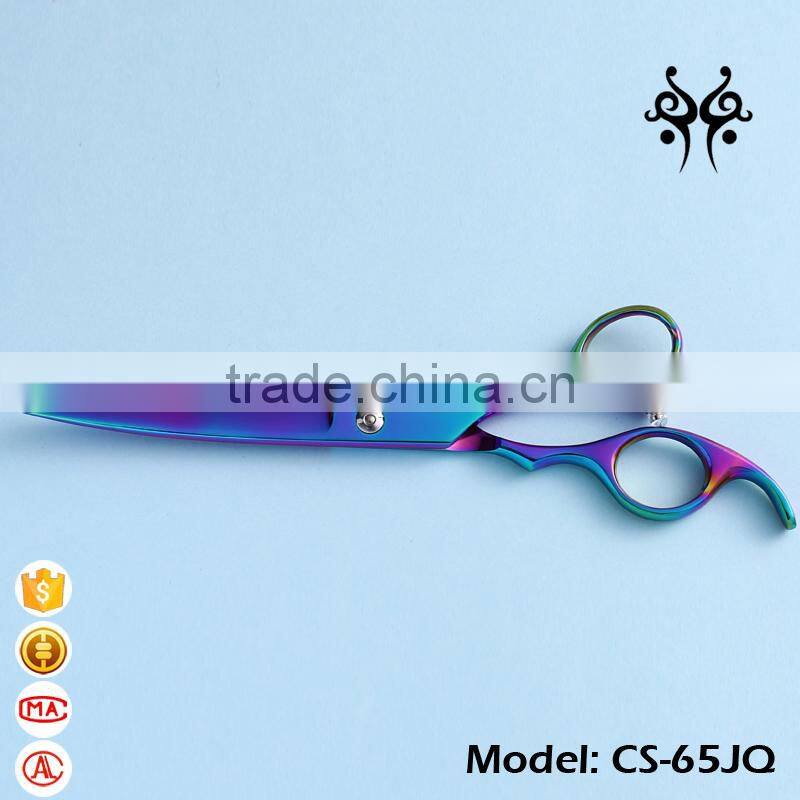 6inch japanese stainless steel pet grooming scissors with opposing handle