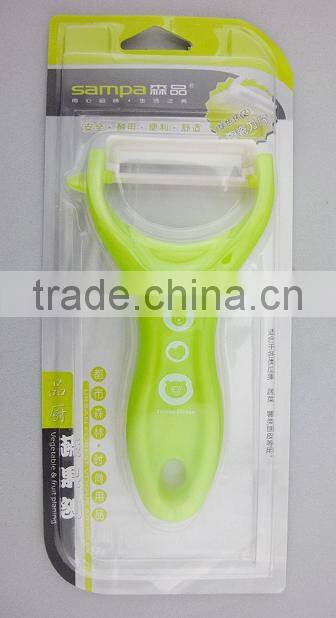 ceramic blade kitchen peeler with PP handle