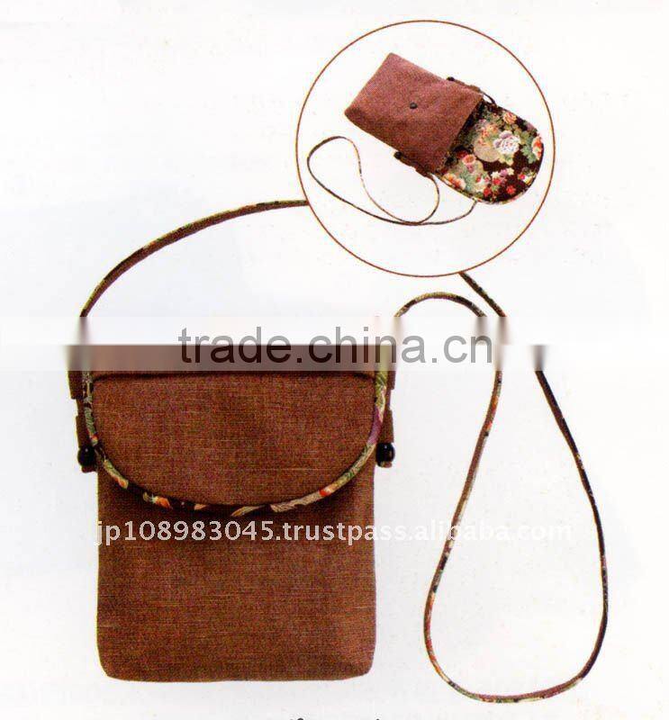 Persimmon dyed Bag made in Japan