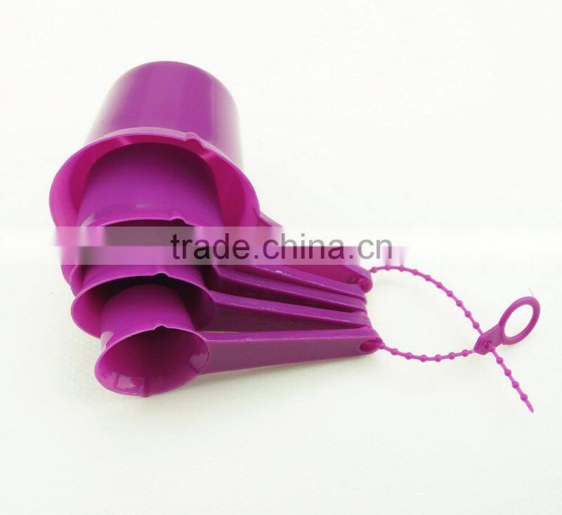 47064 Set of 5 pcs Plastic Kitchen Baking Measuring Measure Spoon Cup Set NEW