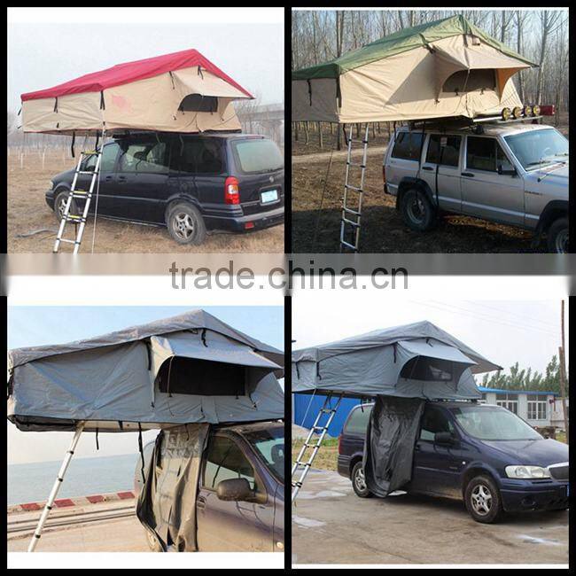 Outdoor product fitness equipment canvas cotton car roof tent for sale