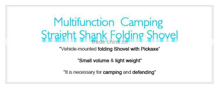 Multifunction Camping Straight Shank Folding Shovel