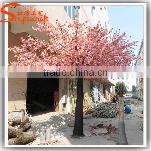nice quality large outdoor silk light pink artitificial cherry blossom trees