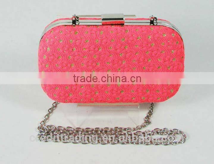 New arrival box clutch evening bag for lady