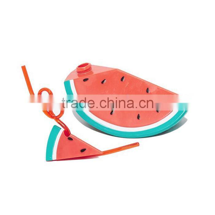 UCHOME Fancy Fruit Shape PP Drinking Water Bottle With Straw