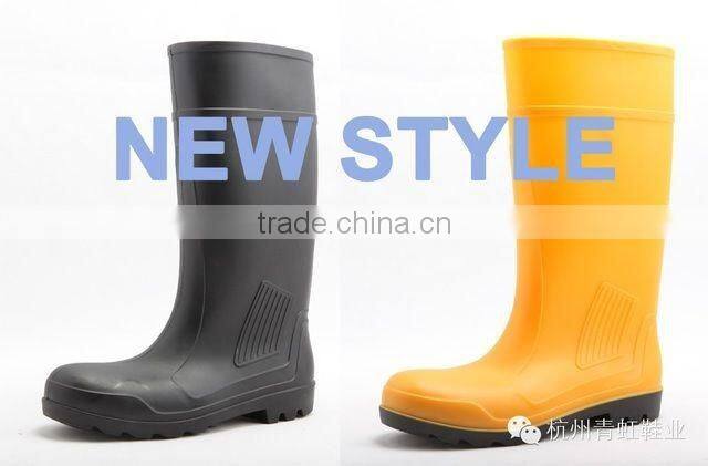 PVC boot gumboots safety work rain boots protective shoes for construction farming mining industry