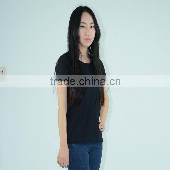 Custom Logo Blank Short V-Neck T-Shirt