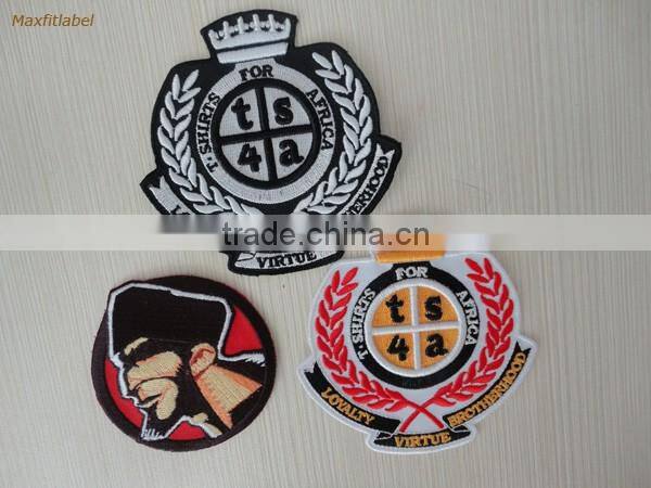 Customized fancy shape embroidery patch
