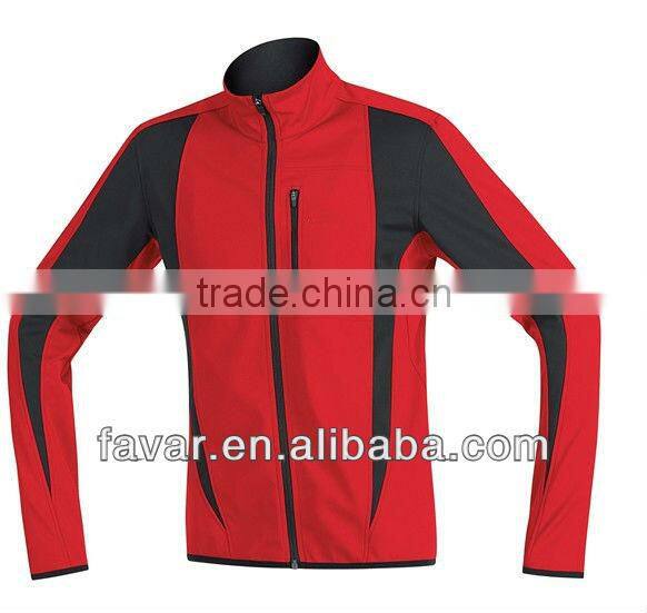 Hi Vis Protect Bike Wear Contest 92% Polyester 8% Spandex Red Softshell Jacket