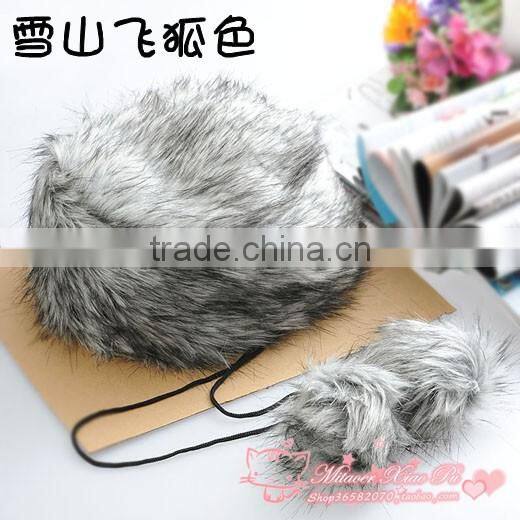 winter Imitation rabbit fur prevent the wind and snow flat-top cap Russia faux fur hat