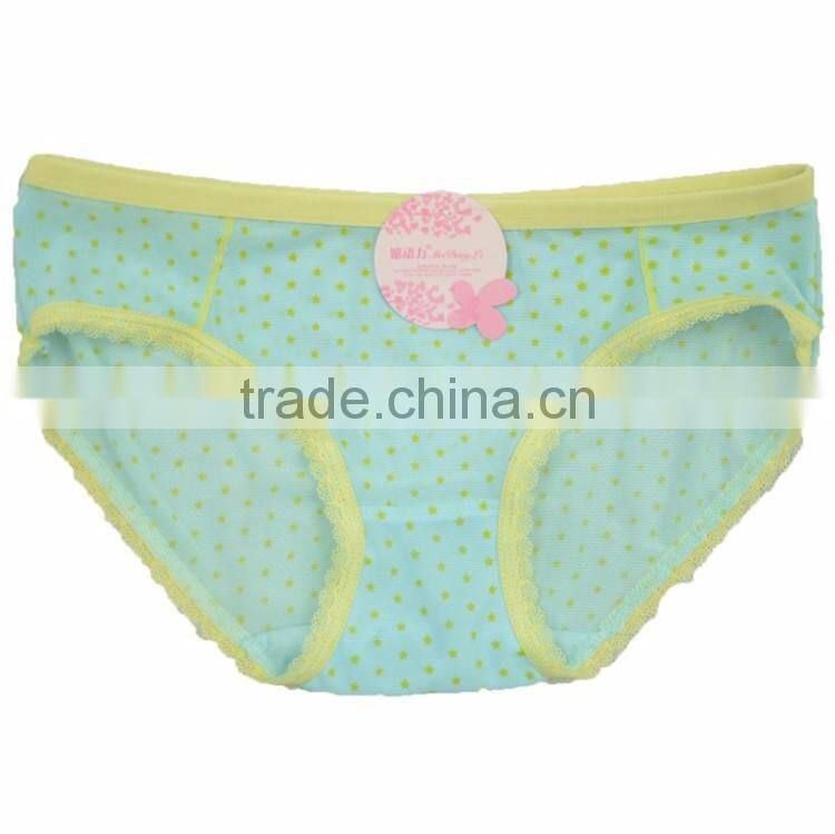 Silk kids young girls underwear panties model