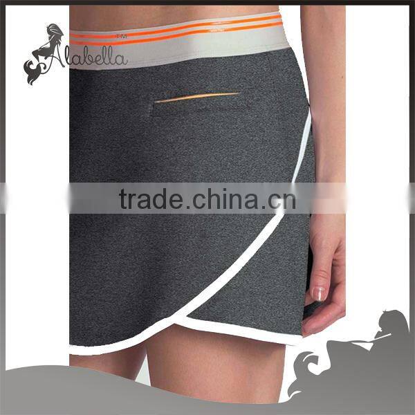 Paula terry sport skirt& marathon terry skirt &yoga skirt with front welt pocket