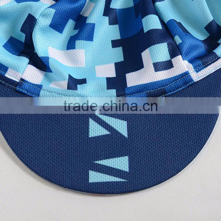 Accept sample order Unisex coolmax mesh dry fit custom cycling cap bicycle hat bike