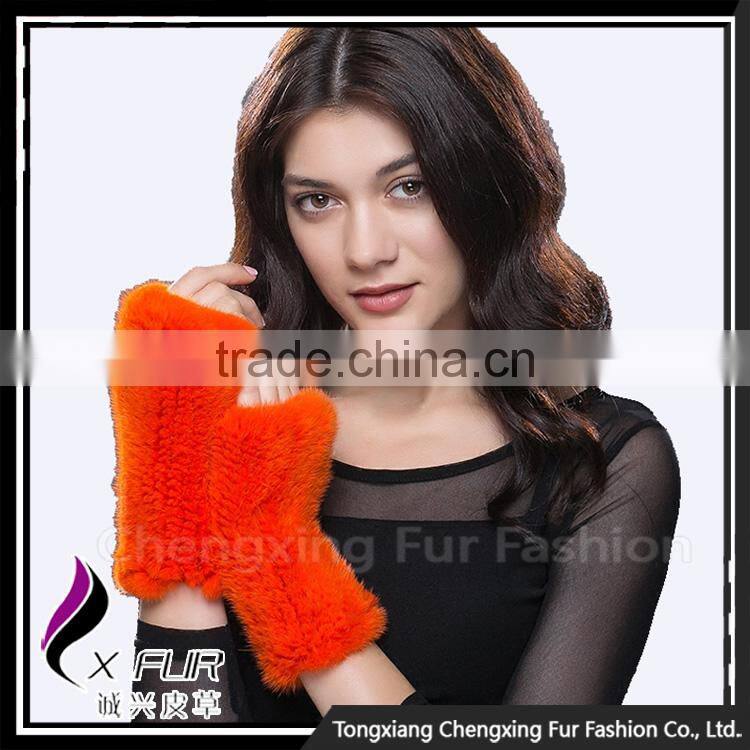 CX-A-08H Factory Direct Sale Mink Fur Leather Gloves