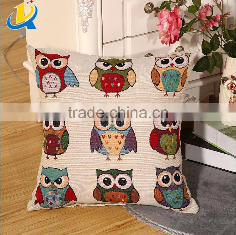 wholesale cotton owl cushions cushion covers tapestry pillows