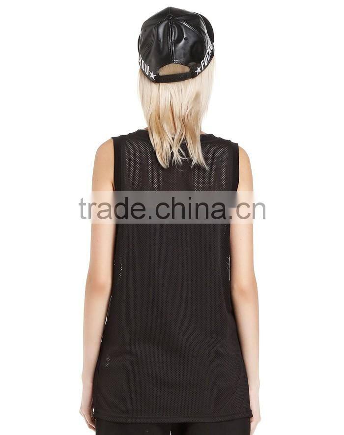 Sexy wholesale printing 100%polyester vest
