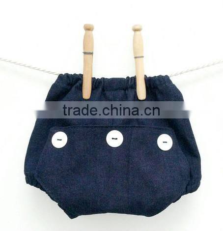 Baby kids pure color shorts bloomer diaper cover wholesale