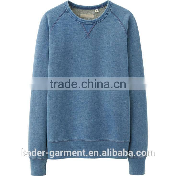 100% cotton men's sweatshirt pure color no printing japan style