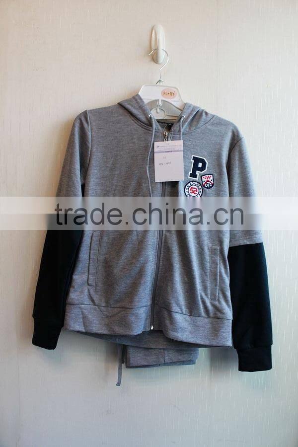 2016 Wholesale Pullover Hoodie Sport Suit Custom Hoodies Suit For Women 2 Pcs Set