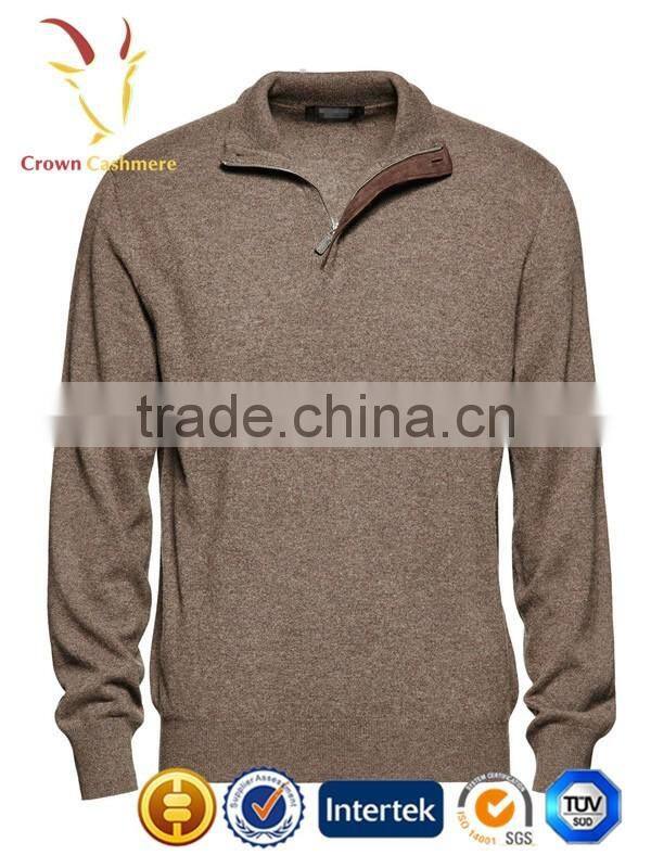 Knitting Pattern Men Cashmere Zipper Up Sweater