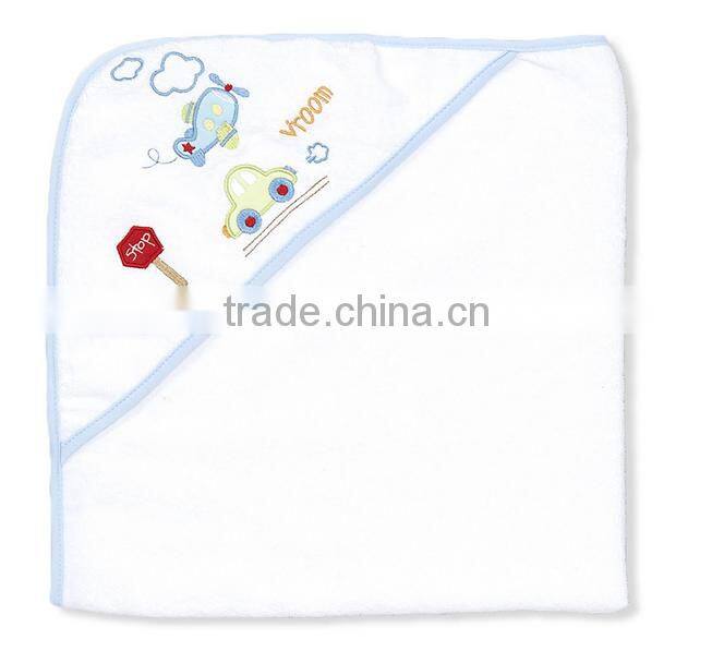 Trade assurance applique animal baby towel with hood/custom 100%cotton terry hooded baby bath towel