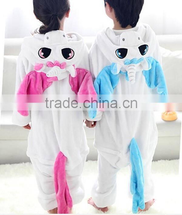 fall clothes Flannel Animal Pajamas Cartoon Winter Children Cosplay Costumes Kids One piece Clothes Halloween Costume Collection