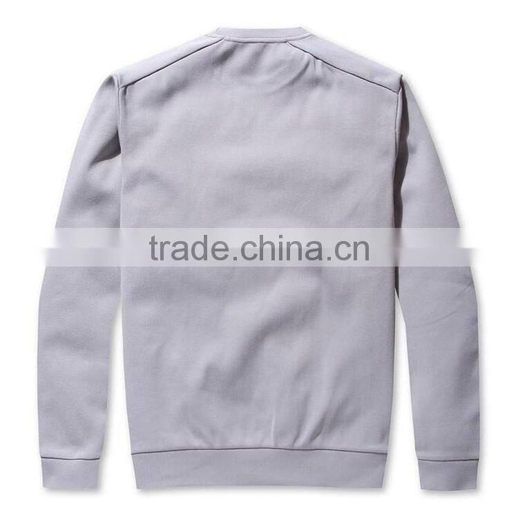 2016 latest design wholesale fleece crew neck custom mens sweatshirt