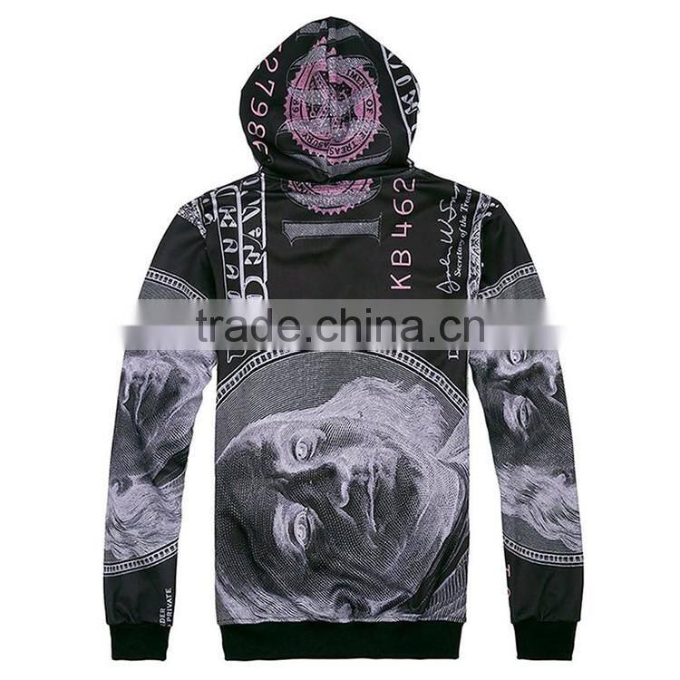 Design Your Own Sublimation Print 3D Long Sleeve Wholesale Camo Hoodie Sweatshirt