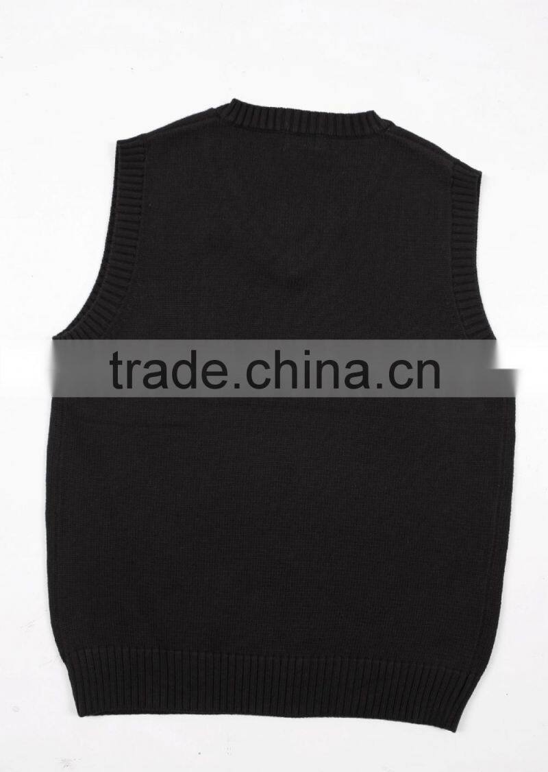 Sleeveless Argyle Top Brand Sweaters Vest For Men